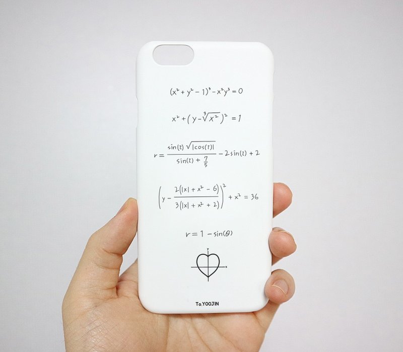 我爱你的唯一公式  手机壳(Apple苹果/Galaxy三星) - 手机壳/手机套 - 塑料 多色