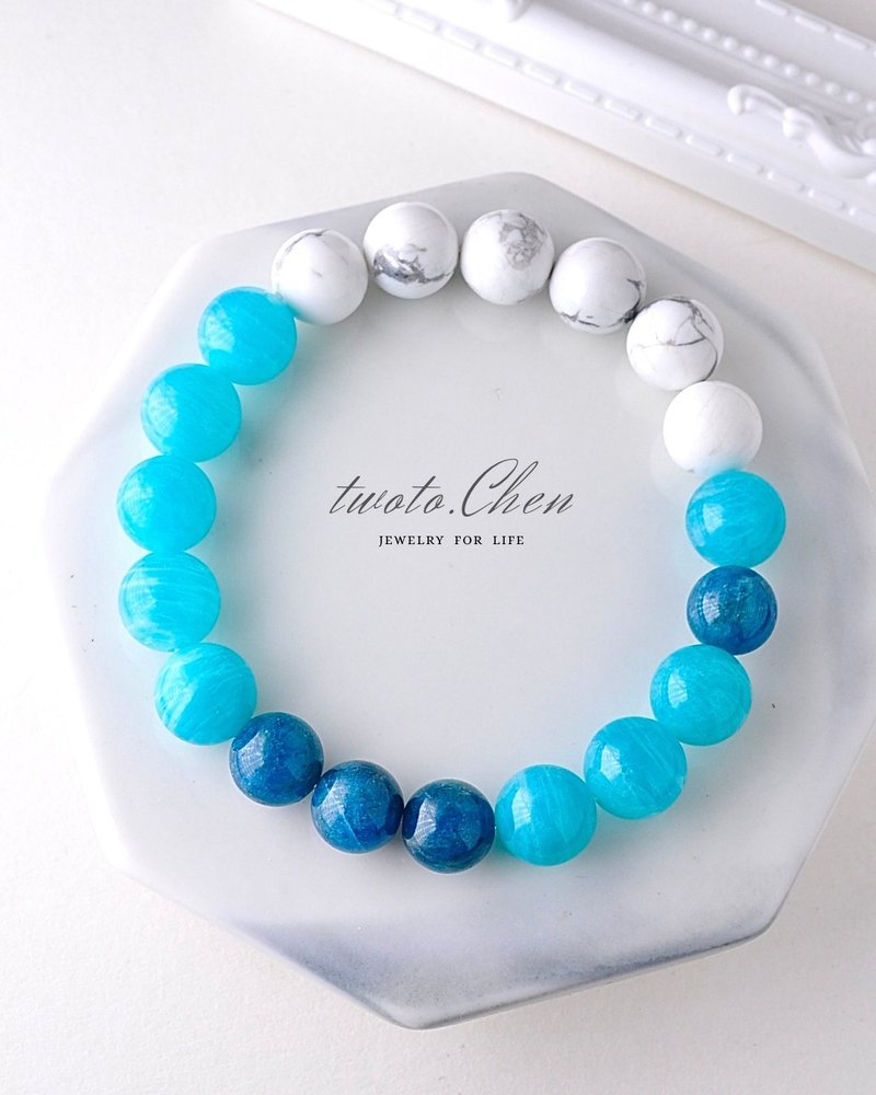 海之息 Sea Whisper  I  不追浪, 也能拥有整片海 - 手链/手环 - 水晶 蓝色