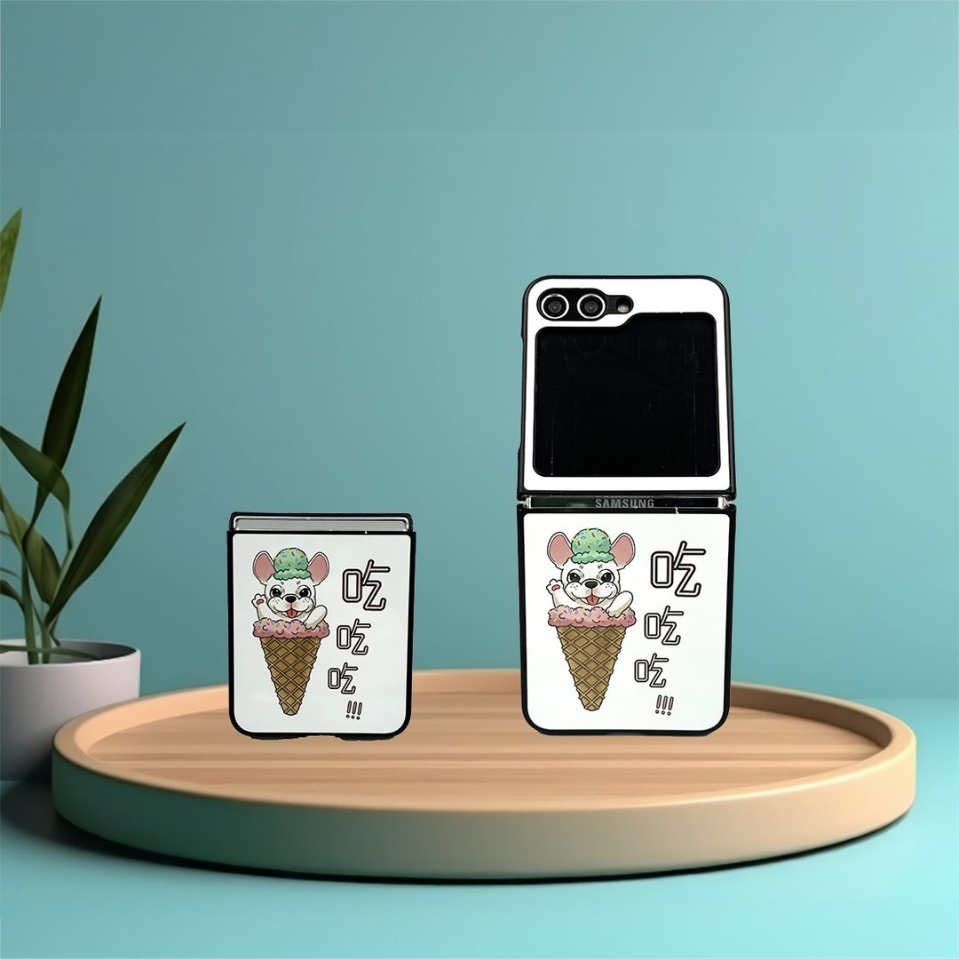 冰淇淋法斗 Samsung 手机壳 - 手机壳/手机套 - 塑料 