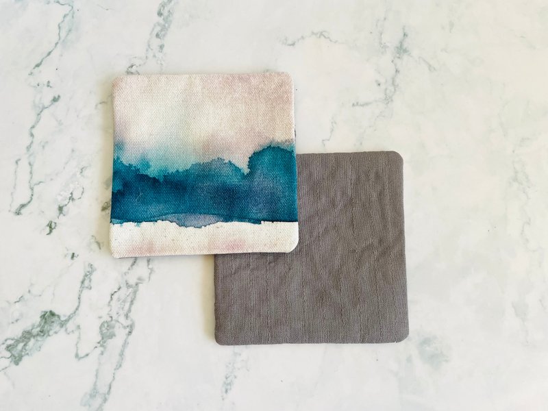 一盏茶手工棉布杯垫组 - 2 只 - 杯垫 - 棉．麻 