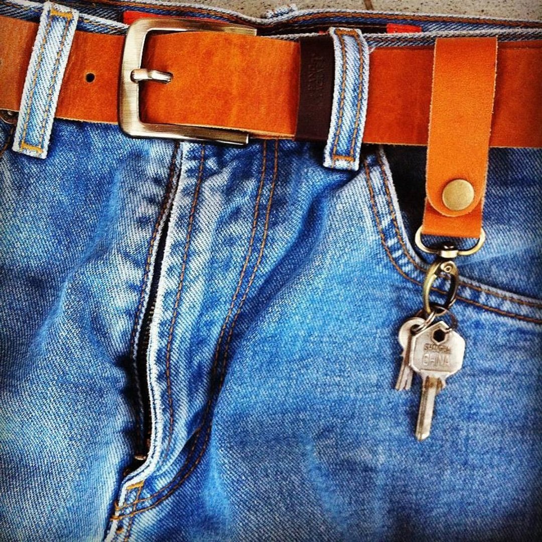 Lanyard color tanned - 钥匙链/钥匙包 - 真皮 