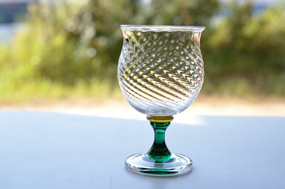Mold wineglass - 酒杯/酒器 - 玻璃 绿色