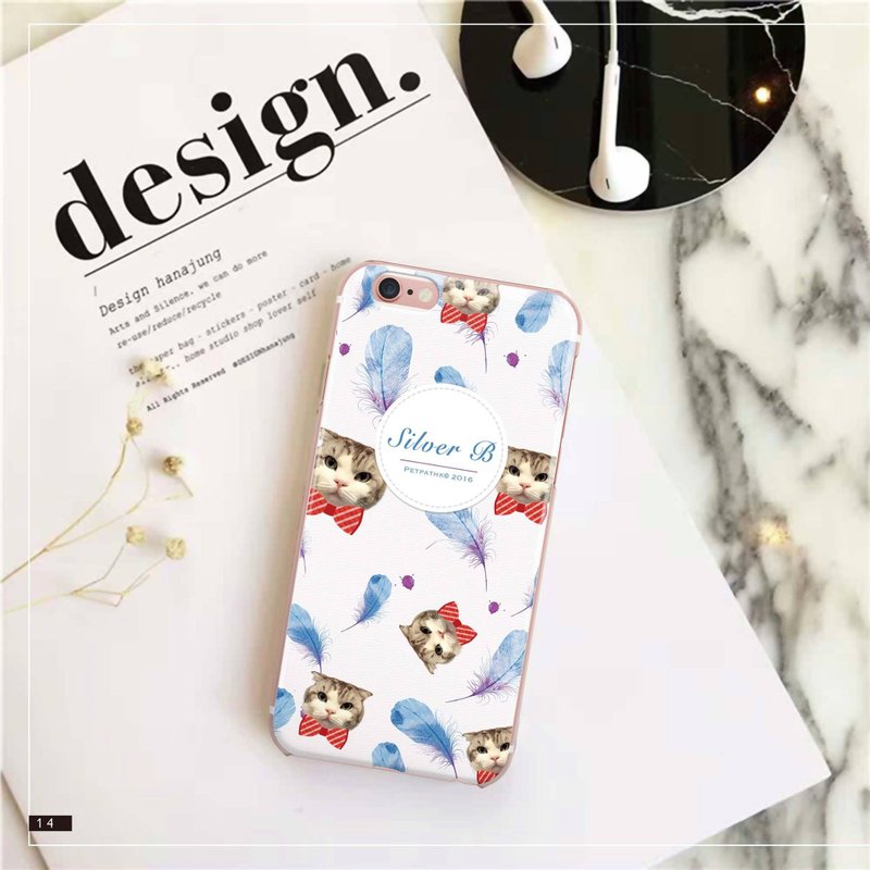 原创宠物手机壳 x 定制化 (纯白羽毛款) iPhone、Android - 其他 - 塑料 白色