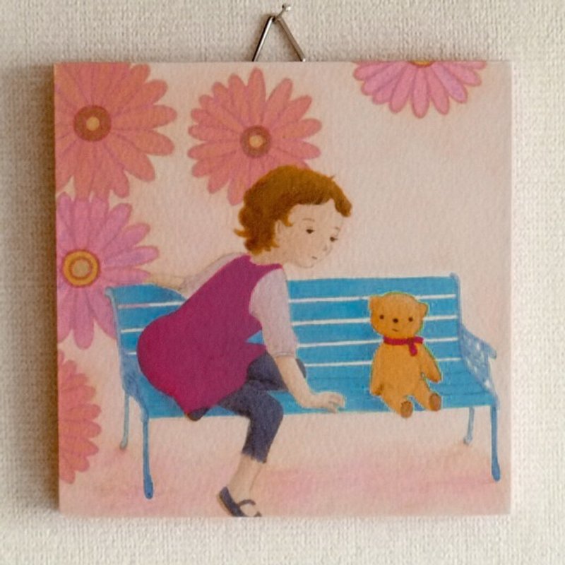 Mini panel No.1 / Hey, are you listening? - 海报/装饰画/版画 - 纸 粉红色