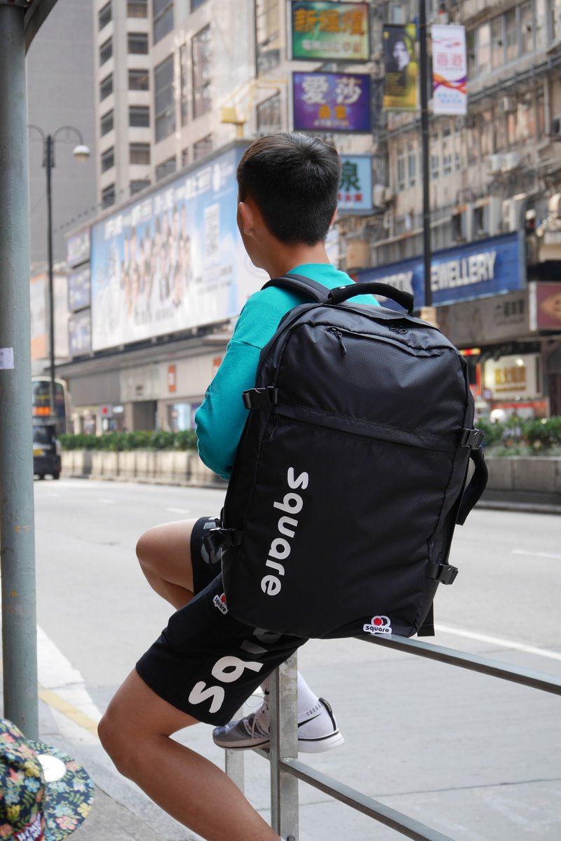 MASS 36L 旅行背包 黑色 - 行李箱/行李箱保护套 - 尼龙 黑色