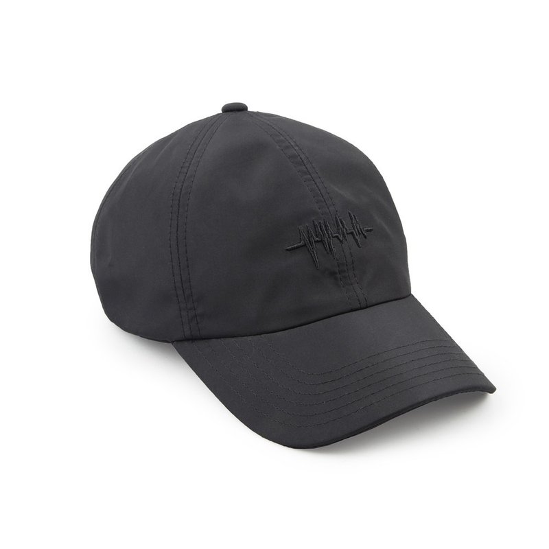 Recovery 心电图球帽 (黑x黑) - 帽子 - 防水材质 黑色