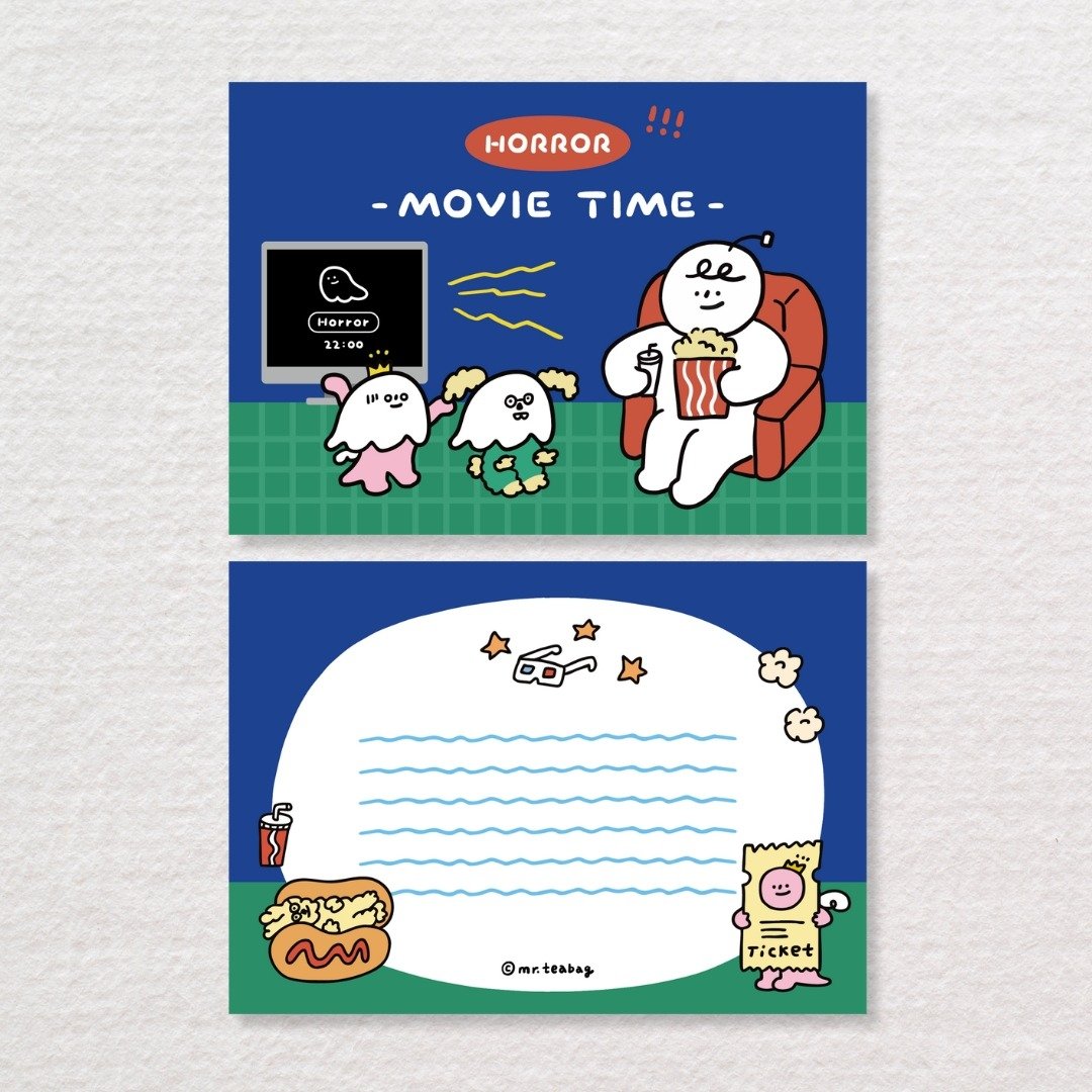 看电影 | 明信片 - 卡片/明信片 - 纸 多色