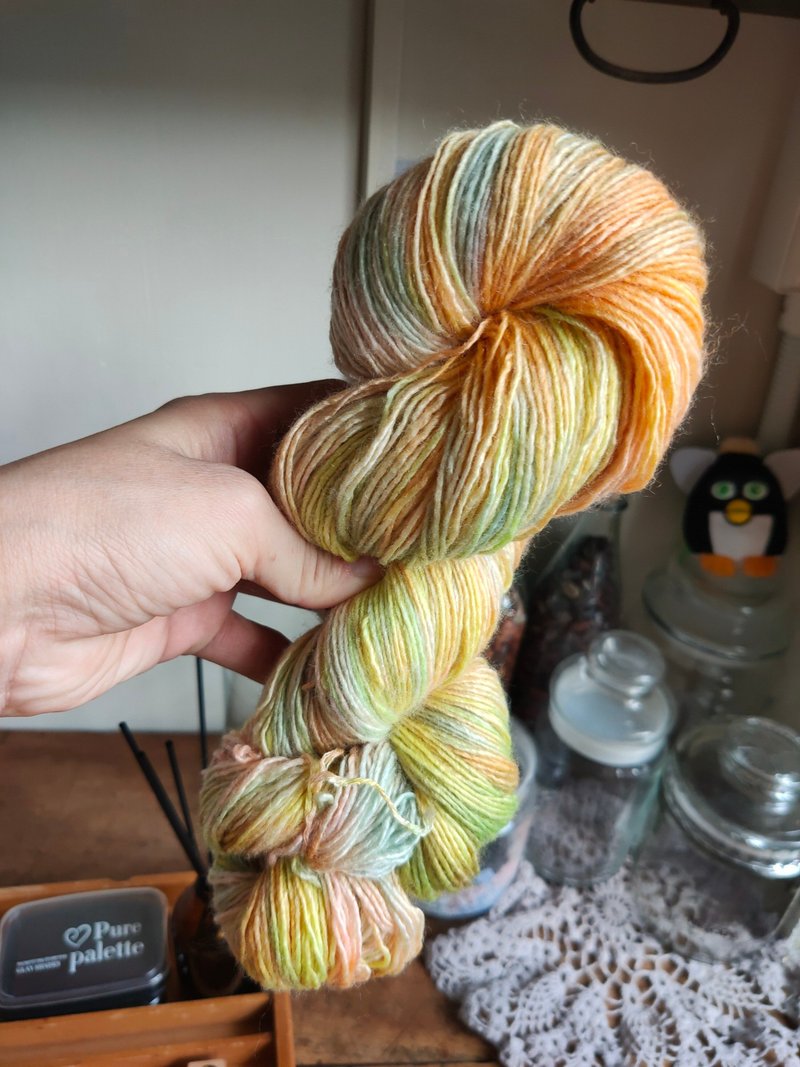 lufi~手染线 黄昏时分 羊驼羊毛毛线 100克 - 编织/刺绣/羊毛毡/裁缝 - 羊毛 