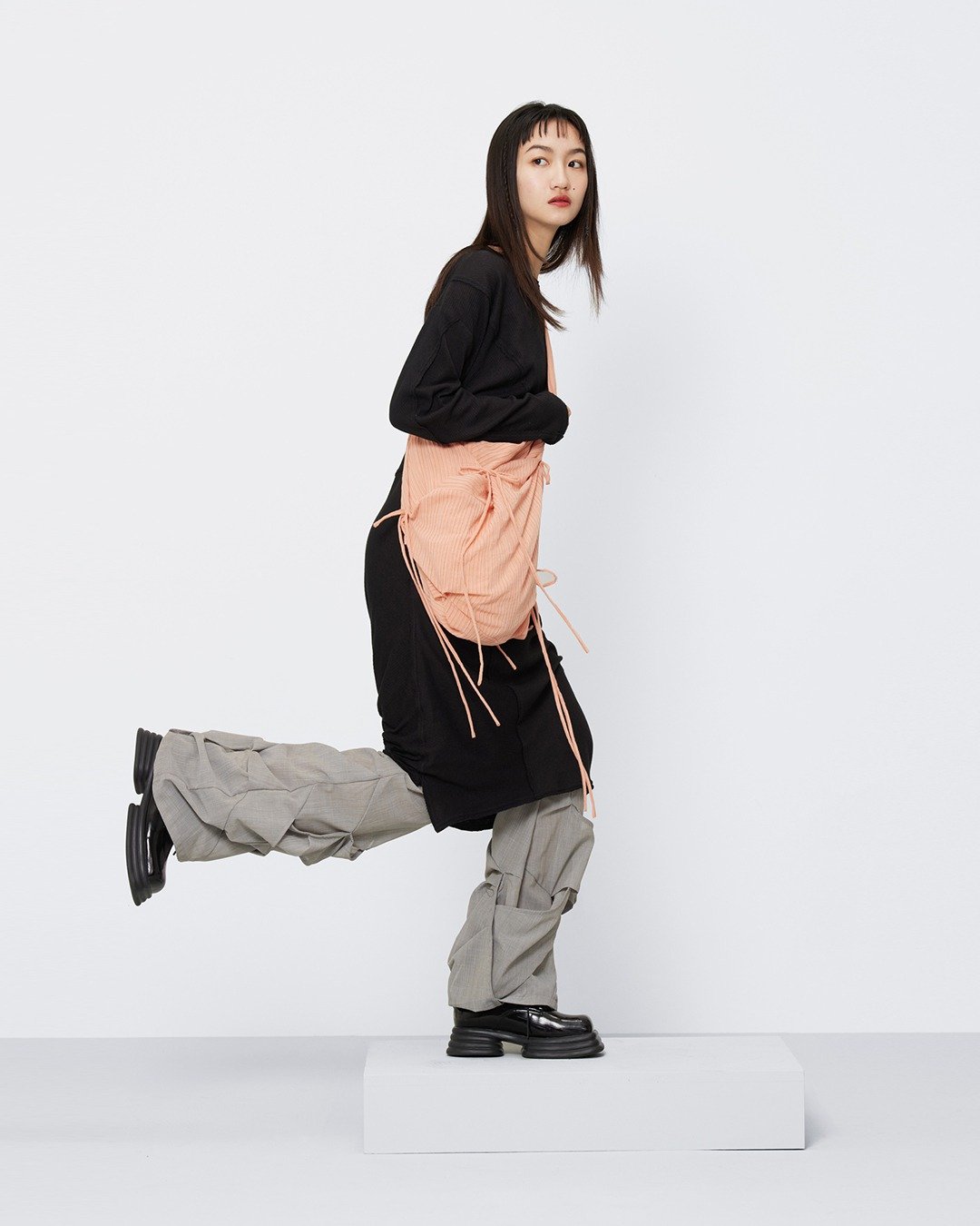 tan tan / Pair Bag - 亮橘 - 侧背包/斜挎包 - 其他材质 橘色