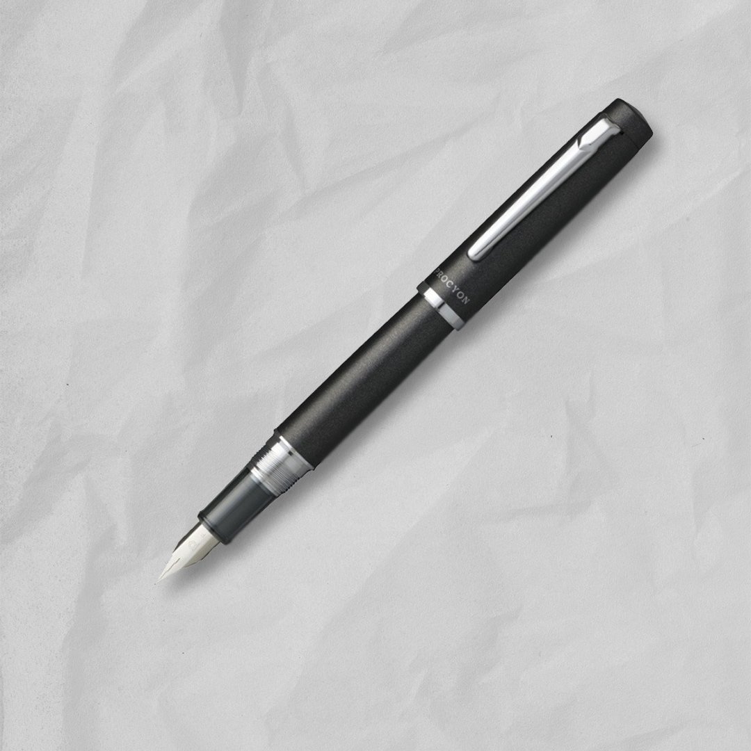 PLATINUM 白金 PROCYON 钢笔 影云母-M尖0.5mm - 钢笔 - 其他材质 黑色