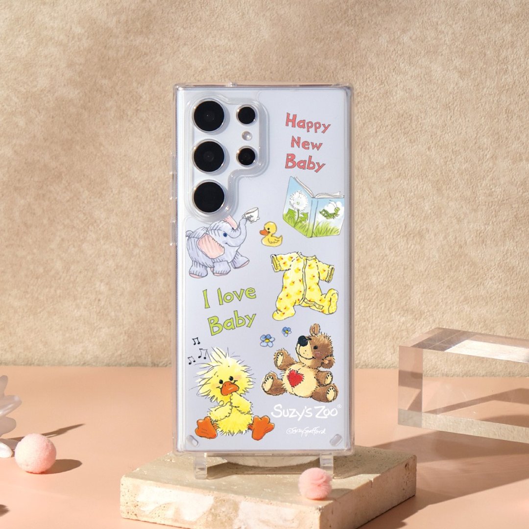 Suzy's Zoo童趣小天地晶石透明防摔SAMSUNG绳挂手机壳 - 手机壳/手机套 - 塑料 透明