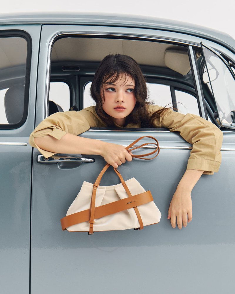 dashbrand DA36 Obi - 奶油白 简约奶油色迷你包，可肩背 - 手提包/手提袋 - 其他材质 