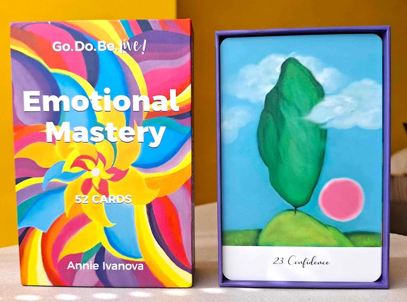 情绪大师 Emotional Mastery 成为自己情绪的主人 52张情绪修 - 卡片/明信片 - 纸 多色