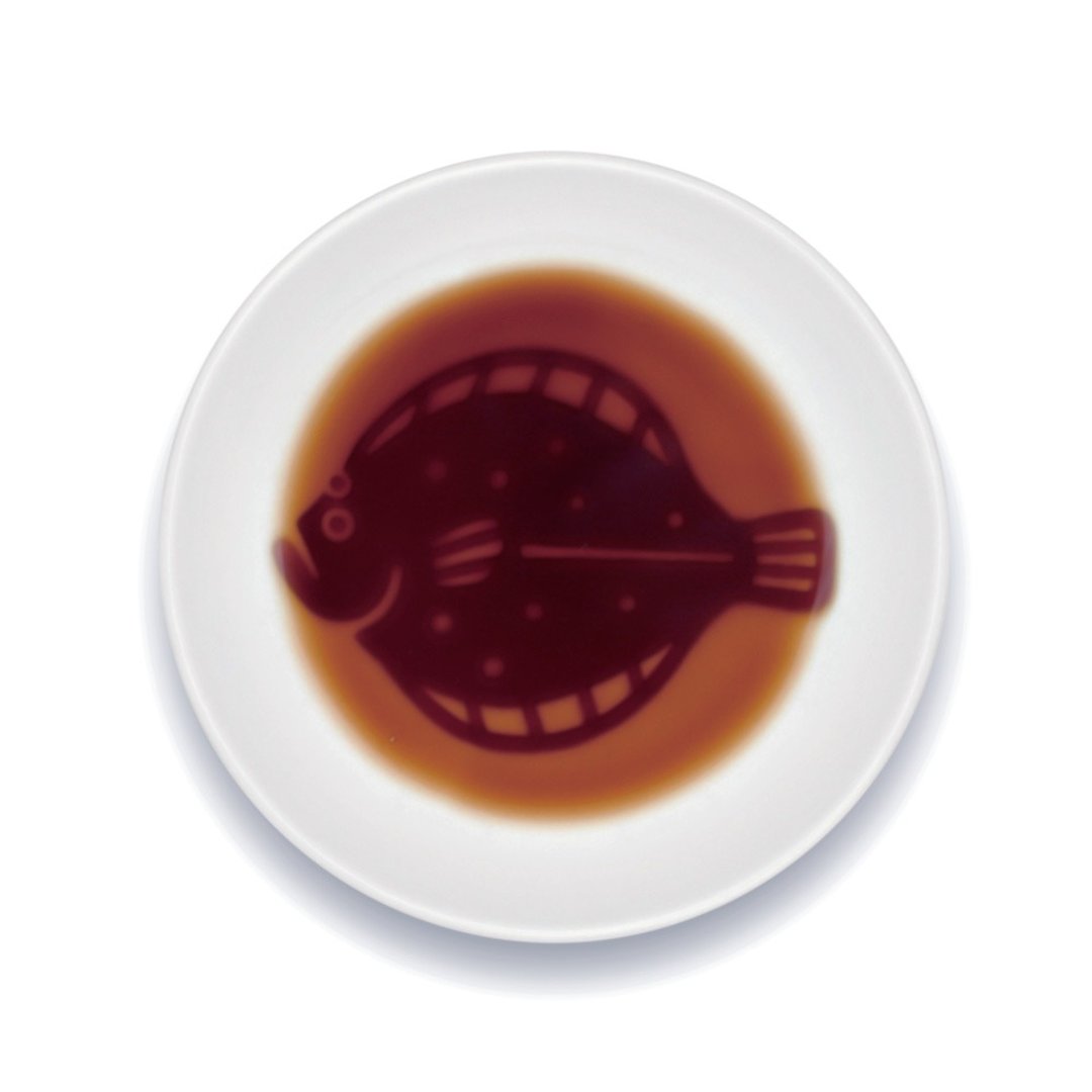 层次酱料碟-比目鱼 - 浅碟/小碟子 - 陶 