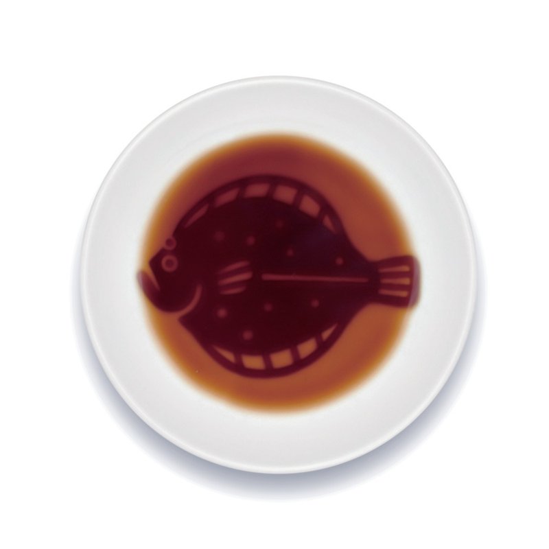 层次酱料碟-比目鱼 - 浅碟/小碟子 - 陶 