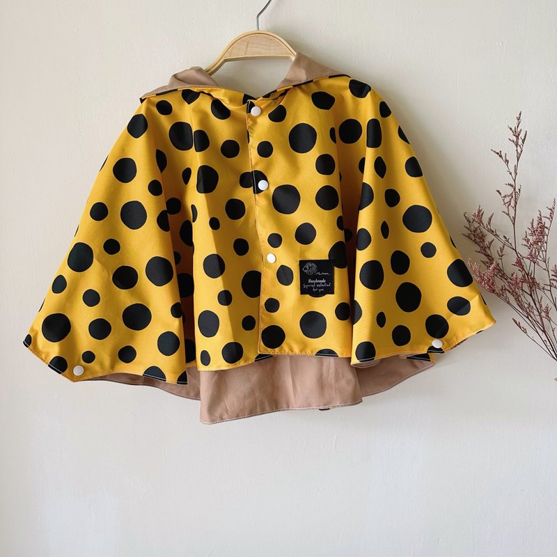 点点黄精灵斗篷-防风防雨 (轻薄型) - 儿童雨衣/雨具 - 棉．麻 