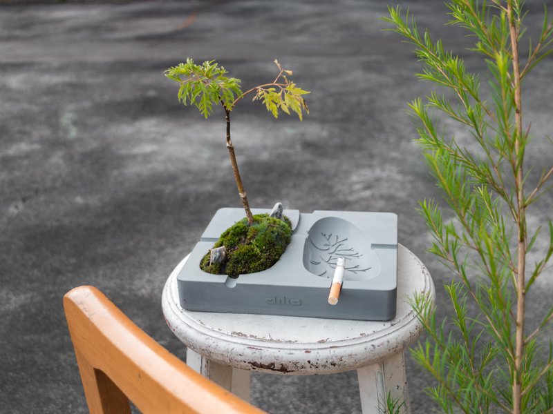 【黑色幽默礼】肺话菸灰缸 - 摆饰 - 水泥 灰色