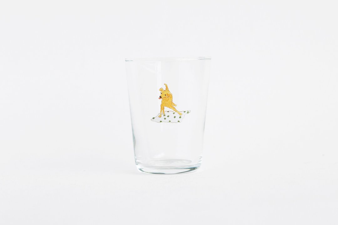 【+t企划】猫狗杯-小黄狗 Butter - 玻璃杯 - 玻璃 透明