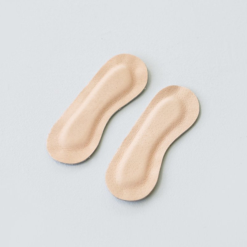 【超好用鞋材】三对 (6个入).厚版.本染豚皮后跟贴.3.5MM - 鞋垫/周边 - 真皮 金色