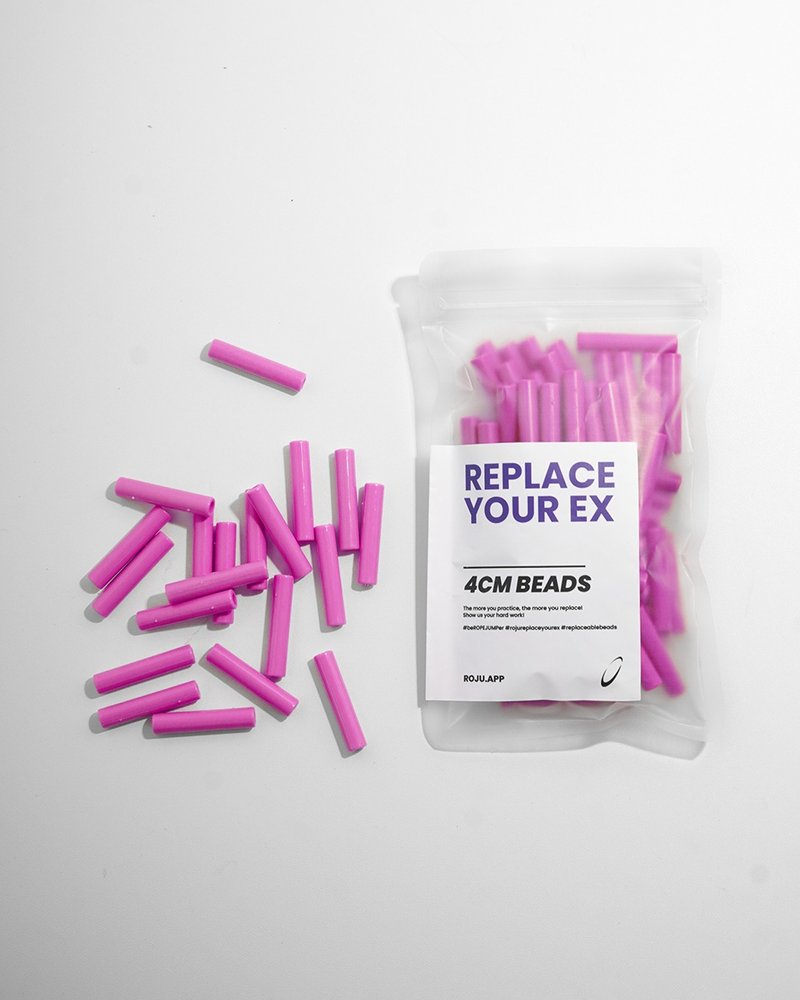 【RYE】跳绳 节拍珠 拍子珠 4cm (重拍-泡泡粉) - 运动配件 - 塑料 粉红色