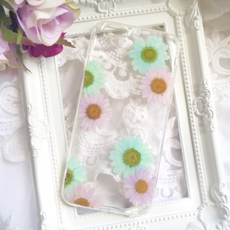 沁凉 手作押花手机壳 手机保护壳 手机套 干花手机壳 真花手机壳 iPhone 7 iPhone 6 - 手机壳/手机套 - 塑料 多色