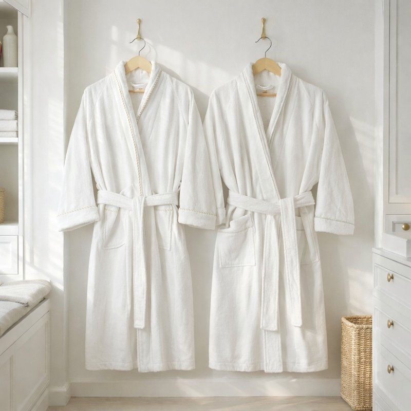 MIT 台湾制 高质感 五星级饭店 大人 浴袍 - 毛巾浴巾 - 棉．麻 