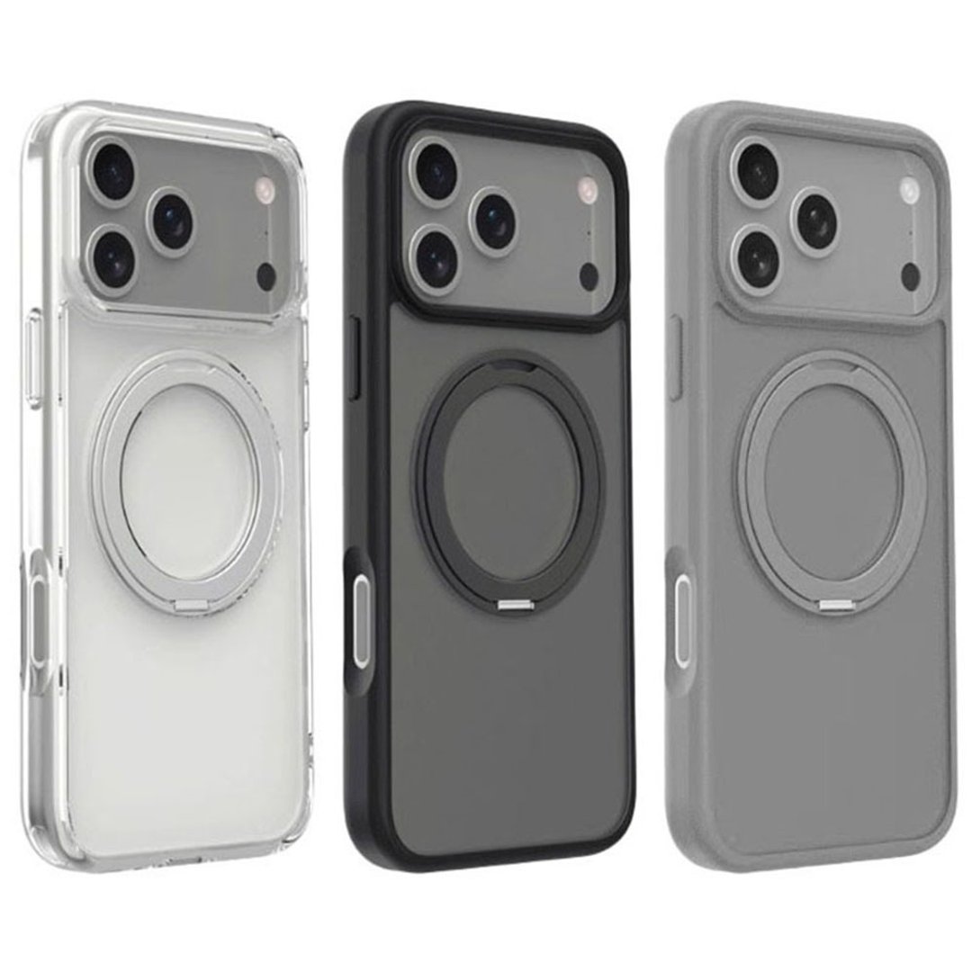 iPhone 17ProMax 保护套 苹果6.9寸手机壳+金属支架 MagSafe兼容 - 手机壳/手机套 - 其他材质 
