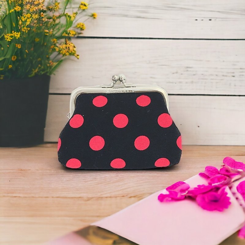 艾拉蔓手工卡片口金发财包-点点系列 - 零钱包 - 棉．麻 