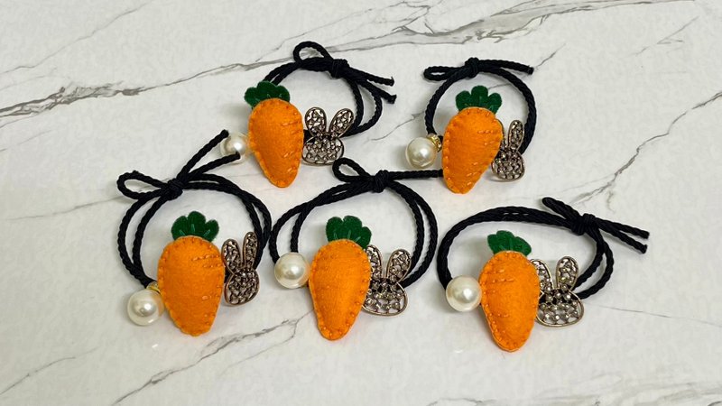 不织布发饰/发束/发圈-红萝卜造型 - 发饰 - 其他人造纤维 多色