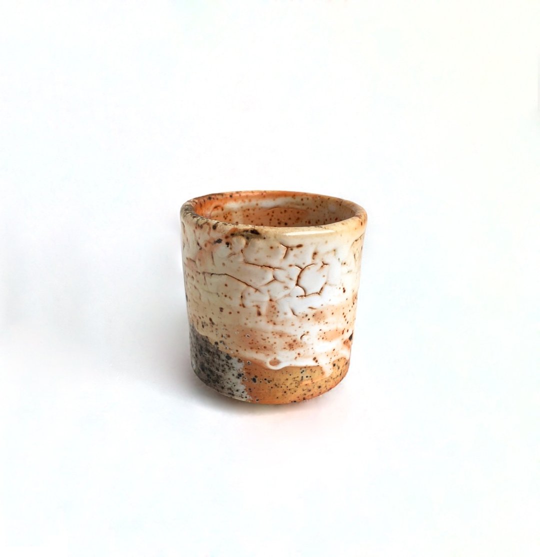 柴烧 x 志野握杯 - 茶具/茶杯 - 陶 