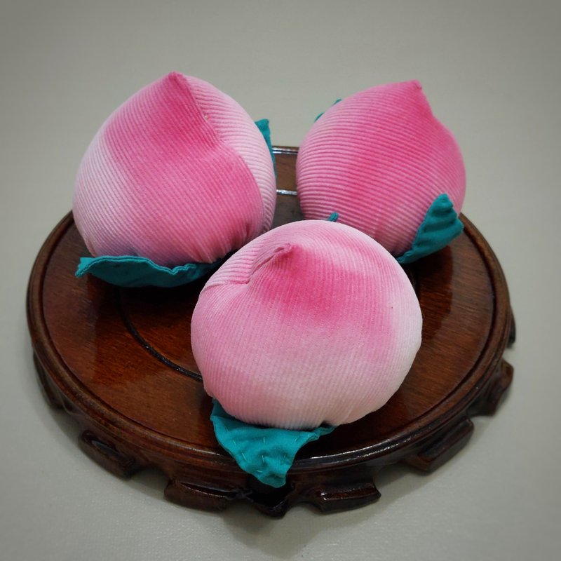 织物水果–桃子 (寿桃) - 摆饰 - 棉．麻 