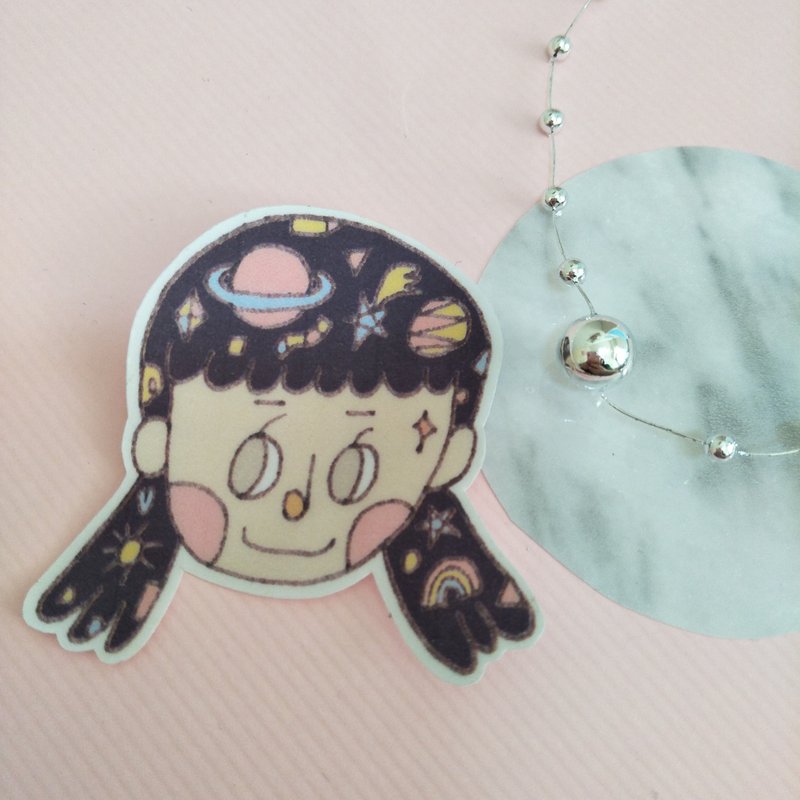 小贴纸。银河少女7 - 贴纸 - 纸 