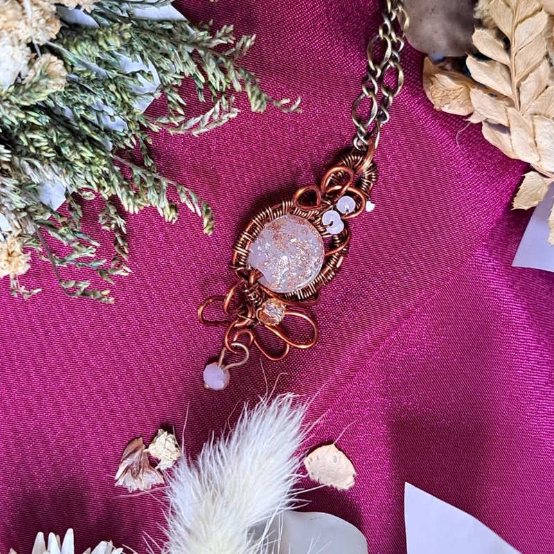 仕女风华金箔项链 - 项链 - 半宝石 