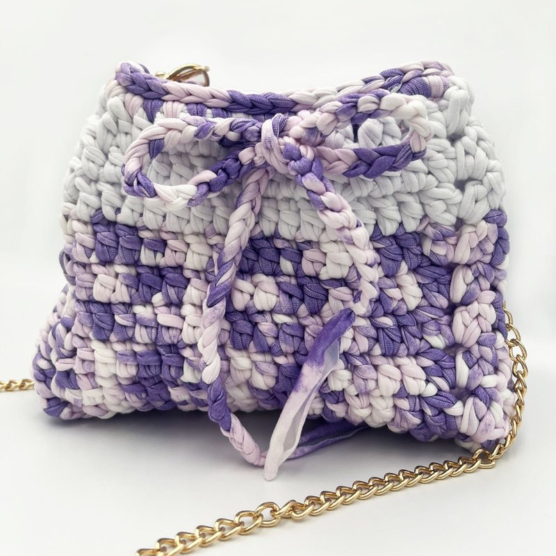 【2Way】丁香粉芋包-肩背手提两用包 | 春暖 - 侧背包/斜挎包 - 聚酯纤维 多色