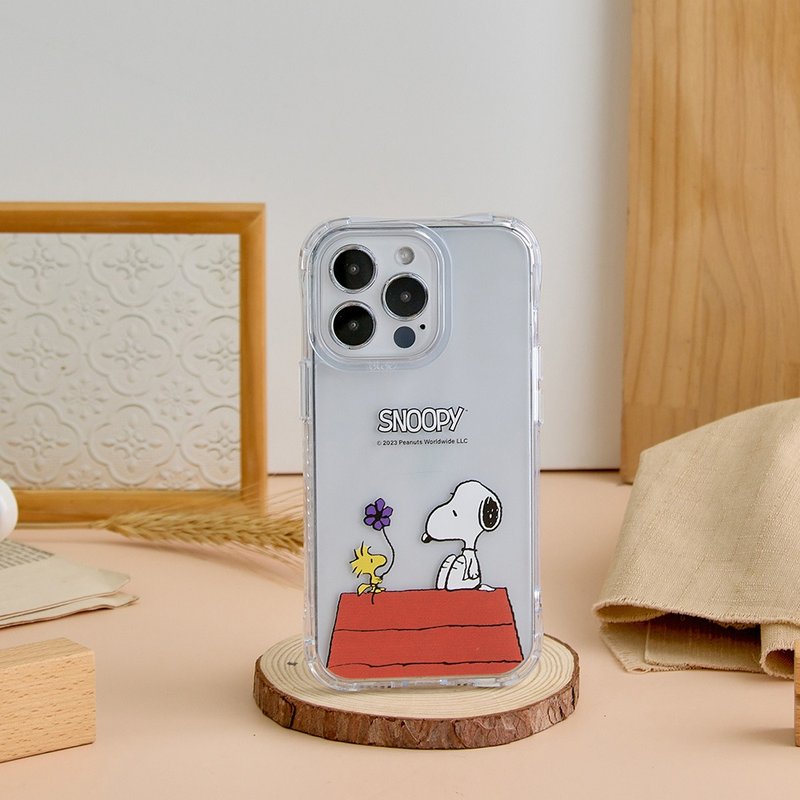 SNOOPY史努比经典屋顶抗黄防摔MagSafe iPhone手机壳 - 手机壳/手机套 - 塑料 透明
