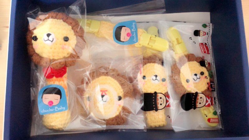 Chu chu手作 毛线弥月礼盒 满月礼盒 - 满月礼盒 - 其他材质 