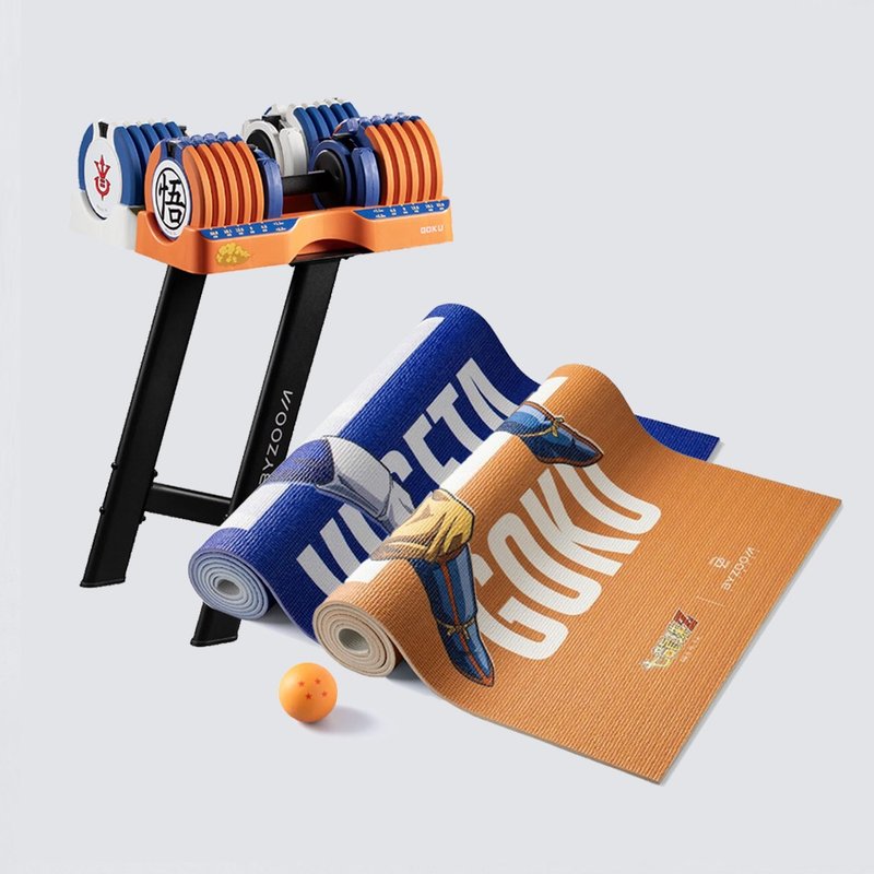 七龙珠Z 25公斤(55磅)15段重量 可调式哑铃 悟空+达尔哑铃组 - 运动/健身用品 - 其他材质 多色