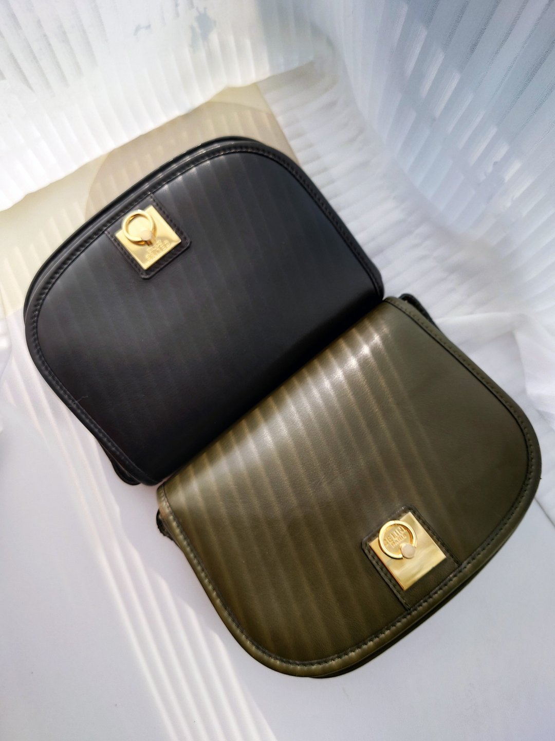 中古美品 CELINE 带尘袋黑半月包马鞍包单肩包斜背包斜背包斜挎包 - 侧背包/斜挎包 - 真皮 黑色