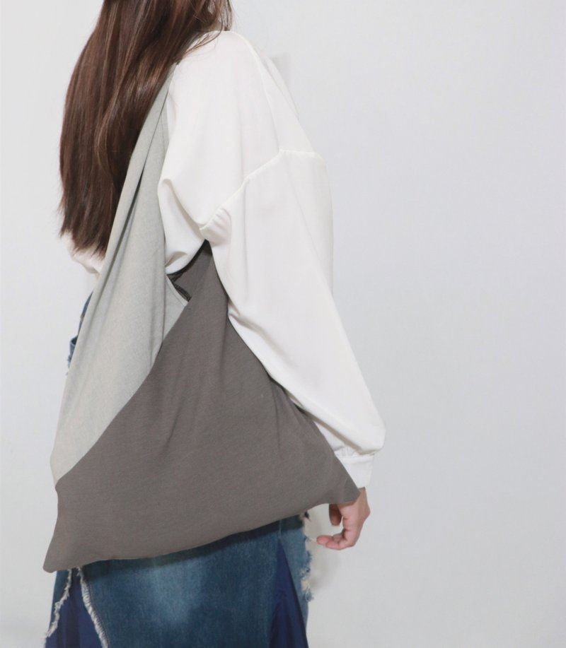 再生几何包 - 侧背包/斜挎包 - 棉．麻 