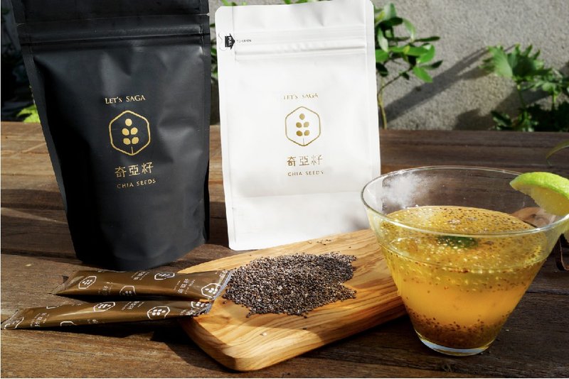 Let's SAGA 奇亚籽2入黑白套组 - 五谷杂粮/米 - 其他材质 灰色