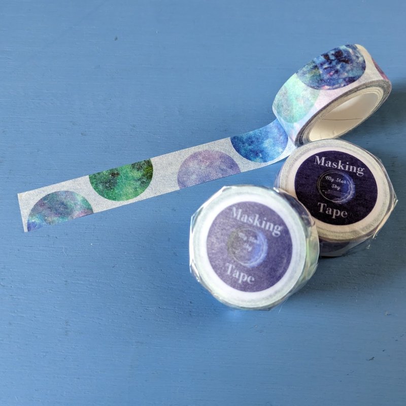 星空系列和纸胶带 - 纸胶带 - 纸 多色