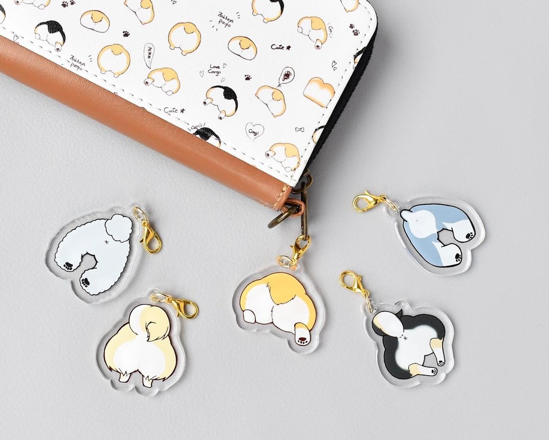 dog butt charm - 其他 - 其他材质 多色