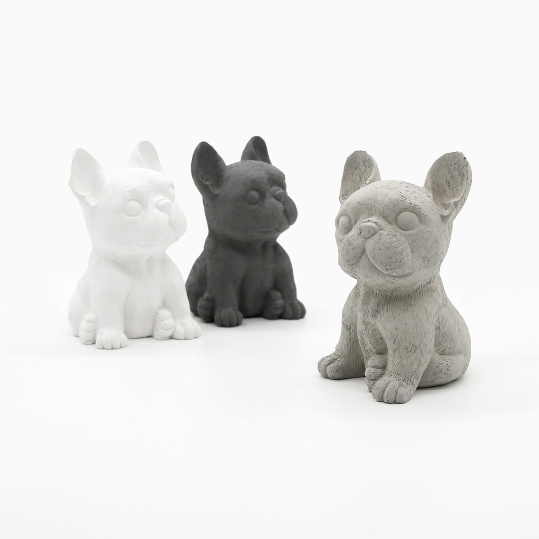 French Bulldog I 憨萌法斗扩香石 I 水泥 I 附精油－马年开运物 - 香薰/精油/线香 - 水泥 灰色