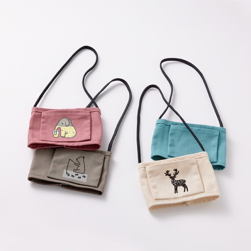 【5入优惠】YCCT环保饮料提袋经典款 - 专利收纳不怕忘了带 - 随行杯提袋/水壶袋 - 棉．麻 多色