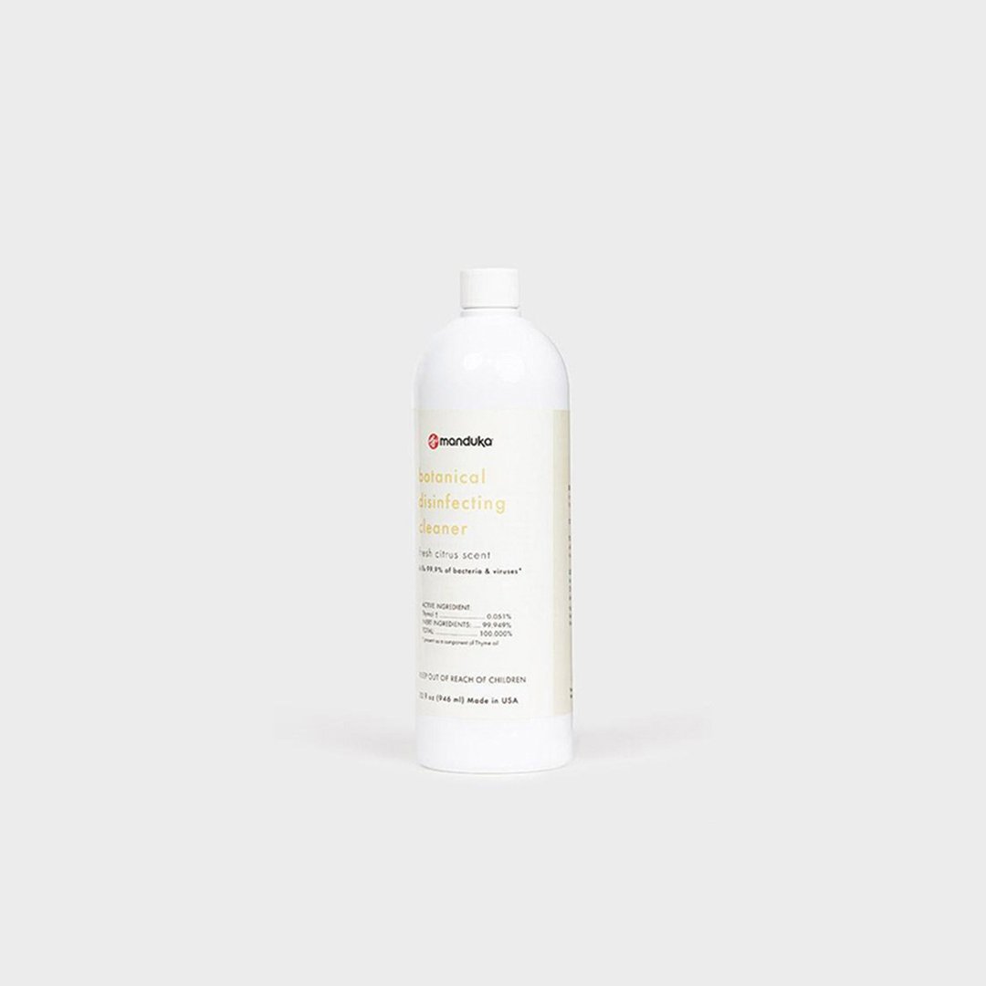 Manduka欧洲原厂直送 植物性消毒清洁喷雾-大瓶装946ml 柑橘味 - 瑜珈垫 - 精油 橘色