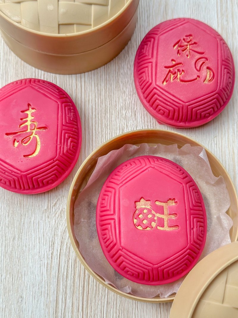 红龟粿手工皂 台湾名产|天公赐福|吉祥长寿|生日节庆|企业赠礼 - 肥皂/手工皂 - 其他材质 红色