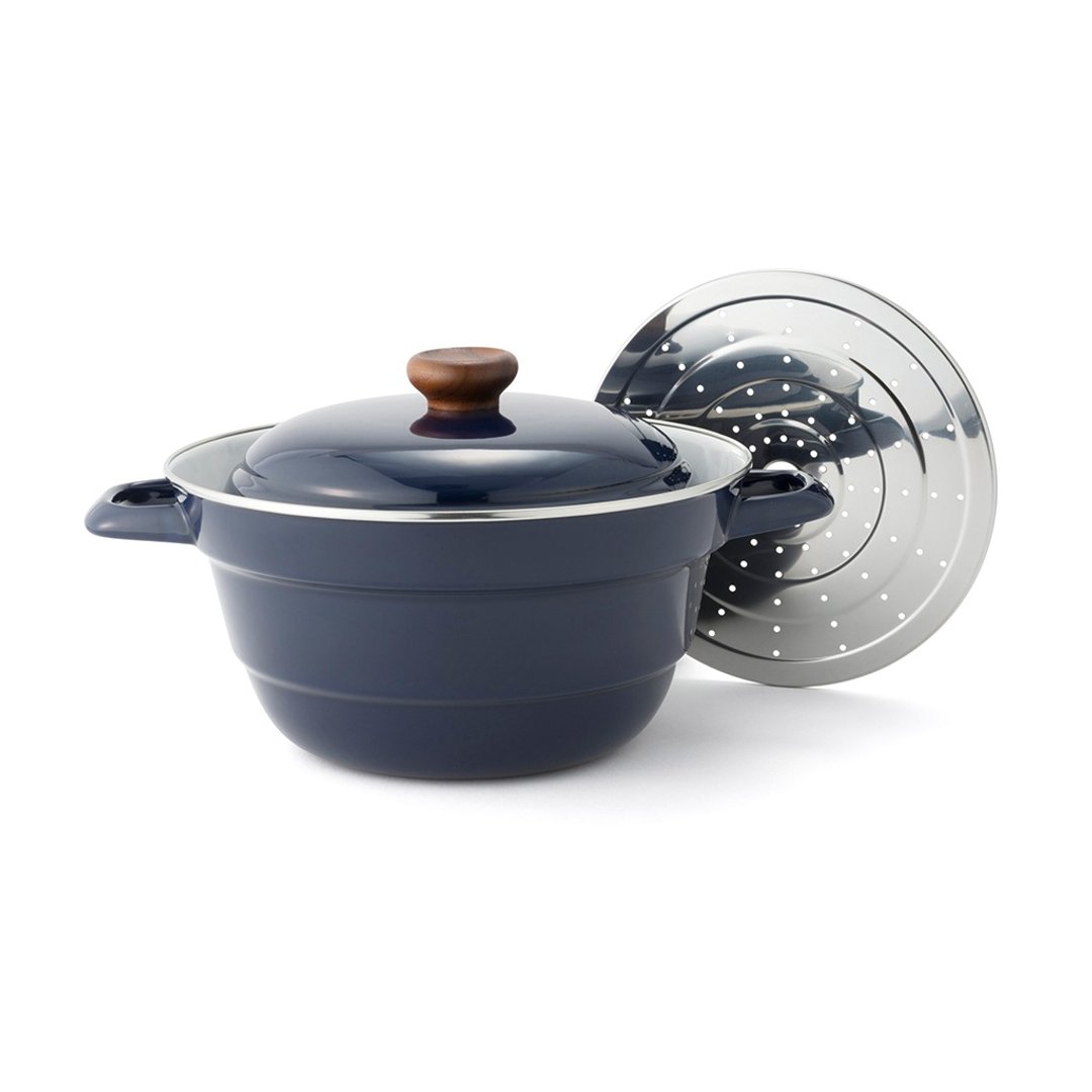 All In One 系列 珐琅钢双耳万用锅 27cm 深蓝色 - 厨房用具 - 珐琅 