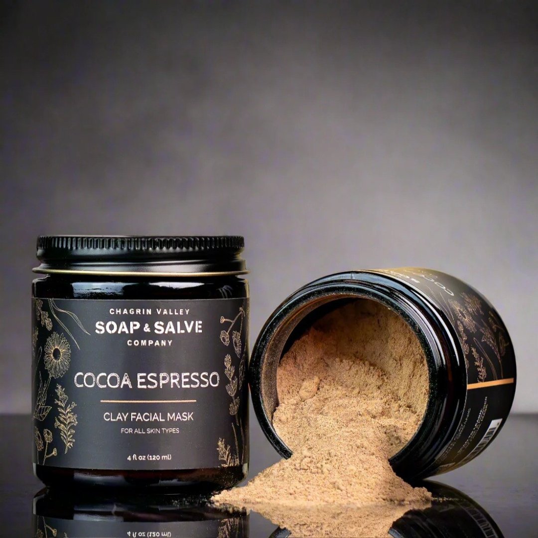 【去角质】有机可可咖啡泥膜/面膜4oz/深层净肤/提亮肤色 - 面膜/冻膜 - 精油 咖啡色