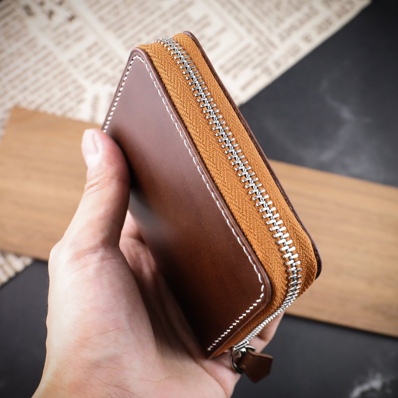 MISTER日本新禧马臀皮Cordovan【手作皮夹】客制化刻字 - 皮夹/钱包 - 真皮 多色