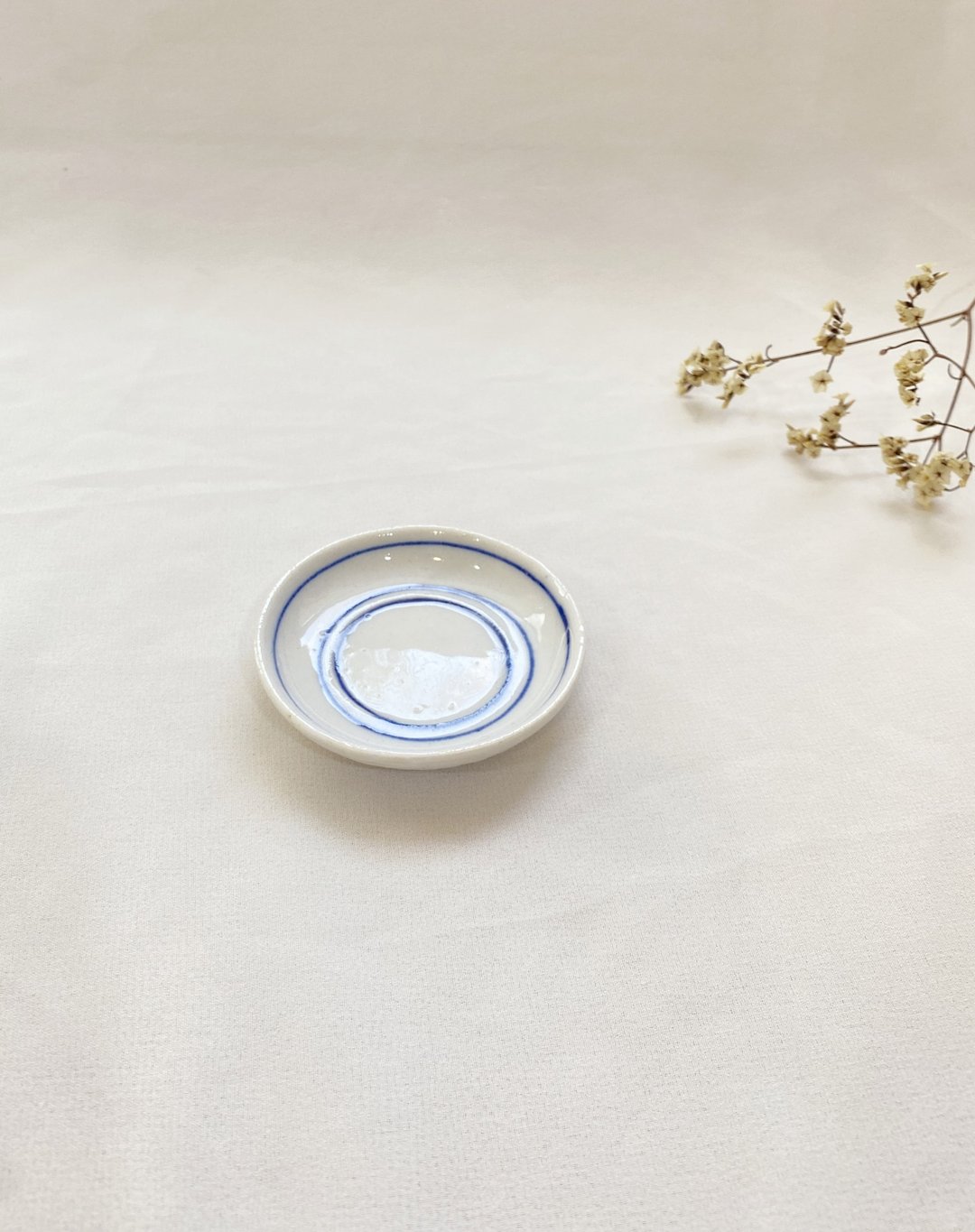 【好日恋物】德国带回vintage早期复古迷你酱料碟茶具收藏装饰品 - 茶具/茶杯 - 瓷 白色